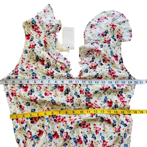 Doen silk blend Floral Sleeveless Dress NEW - Picture 4 of 7